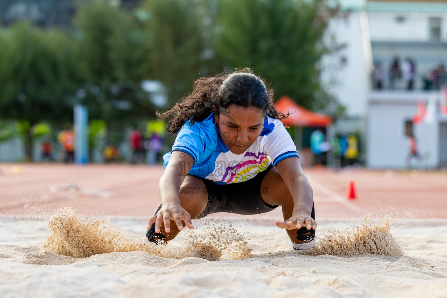 Day 2 of MWSC Interschool Athletics Championships 2024 held in Hulhumale Running Track, Hulhumale, Maldives on Sunday, 10th November 2024. 
Photos by: Hassan Simah / Images.mv