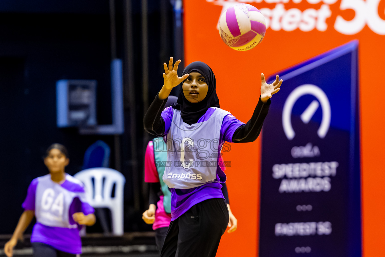 MV Netters vs Invicto SC in Day 7 of 24th Milo Netball Association Championship was held in Social Center at Male', Maldives on Sunday, 7th September 2025. Photos: Nausham Waheed / images.mv