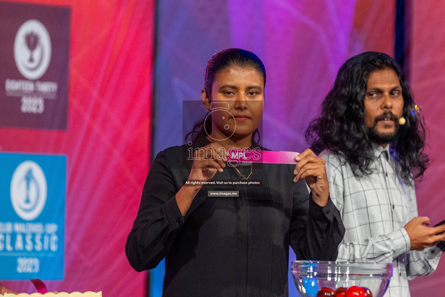 Draw ceremony of Club Maldives 2023 was held on Thursday, 6th July 2023 at PSM Studio in Male', Maldives.  Photos: Ismail Thoriq / images.mv