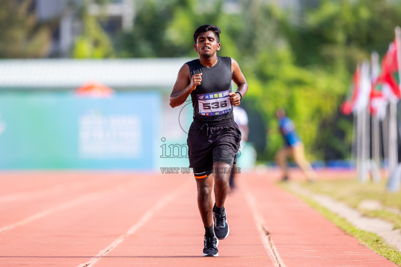 Day 6 of MWSC Interschool Athletics Championships 2024 held in Hulhumale Running Track, Hulhumale, Maldives on Thursday, 14th November 2024. Photos by: Nausham Waheed / Images.mv