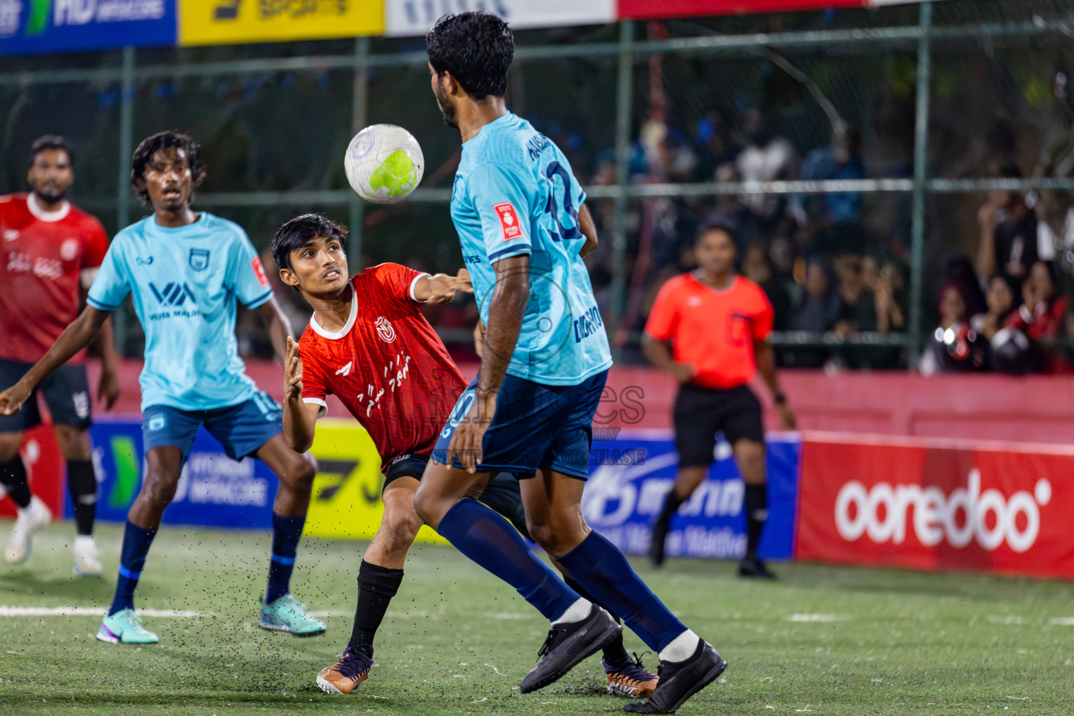 HA. Dhidhdhoo VS HDh. Nolhivaran on Day 33 of Golden Futsal Challenge 2024, held on Sunday, 18th February 2024, in Hulhumale', Maldives Photos: Hassan Simah / images.mv