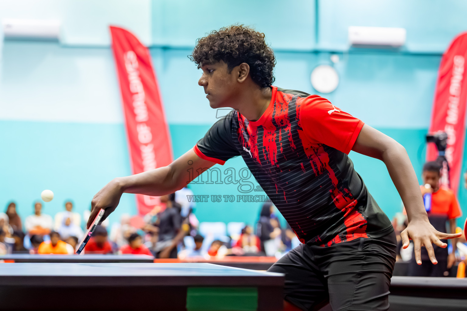 Day 2 of BML 63rd National Table Tennis Tournament 2025 was held on Tuesday, 26th August 2025 in Male' TT Hall, Male', Maldives. Photos: Nausham Waheed / images.mv