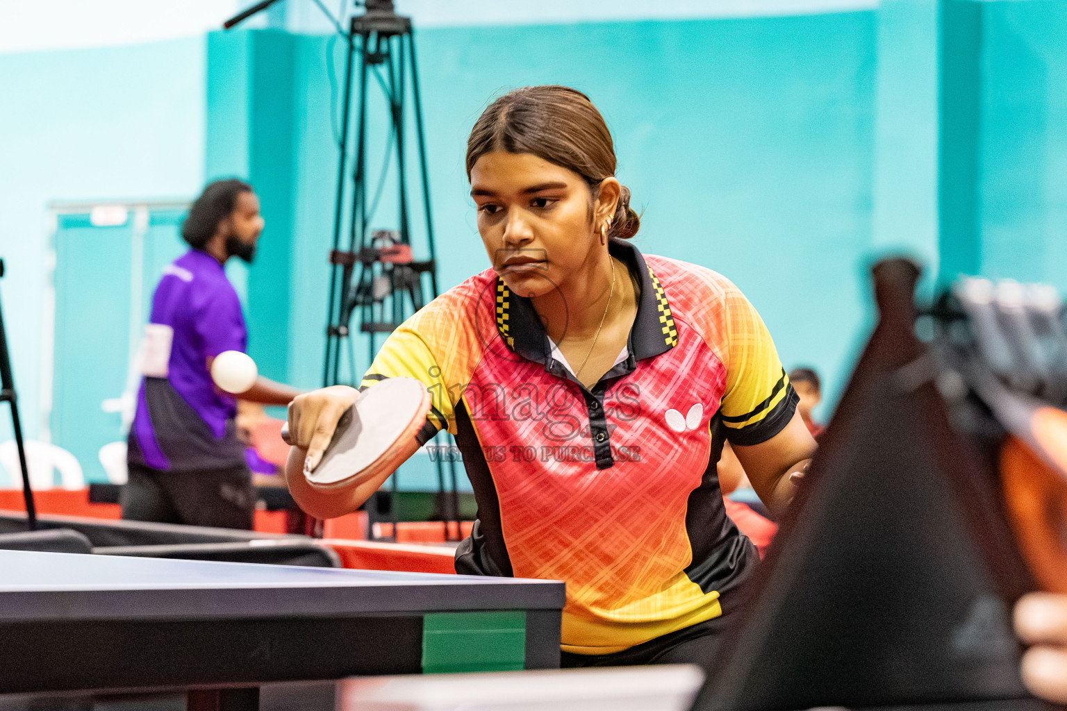 Day 5 of BML 63rd National Table Tennis Tournament 2025 was held on Friday, 29th August 2025 in Male' TT Hall, Male', Maldives. Photos: Areef / images.mv