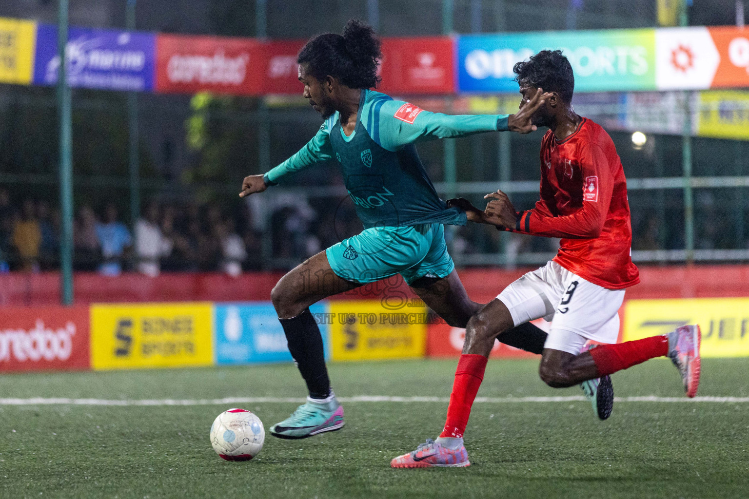 GDh Hoandedhdhoo vs GDh Vaadhoo in Day 17 of Golden Futsal Challenge 2024 was held on Wednesday, 31st January 2024, in Hulhumale', Maldives Photos: Nausham Waheed / images.mv