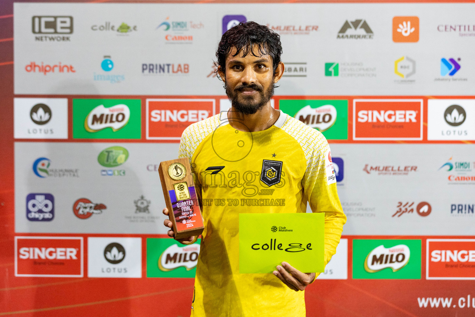 Dhiraagu vs RRC in Quarter Finals of Club Maldives Cup 2024 held in Rehendi Futsal Ground, Hulhumale', Maldives on Friday, 11th October 2024. 
Photos: Ismail Thoriq / images.mv