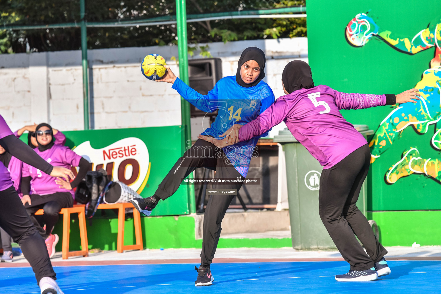 Day 5 of Milo 6th Inter Office Handball Tournament 2022 - Photos by Nausham Waheed