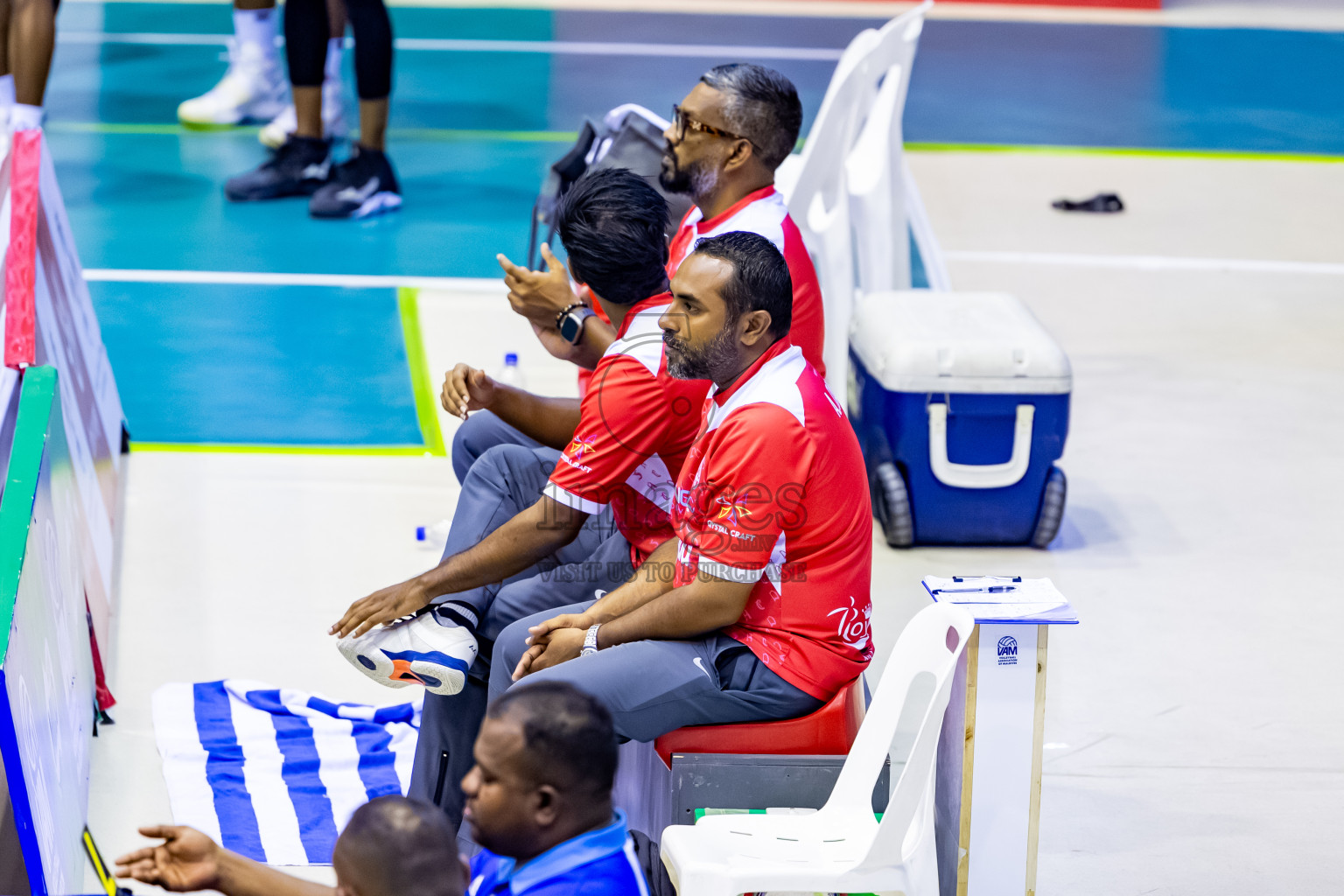 Club HDC vs Dhadimagu Sports & Recreation Club in Semi Finals of MILO VAM Cup 2025 held in Male', Maldives on Tuesday, 1st July 2025 at Social Center Indoor Hall Photos By: Nausham Waheed / images.mv