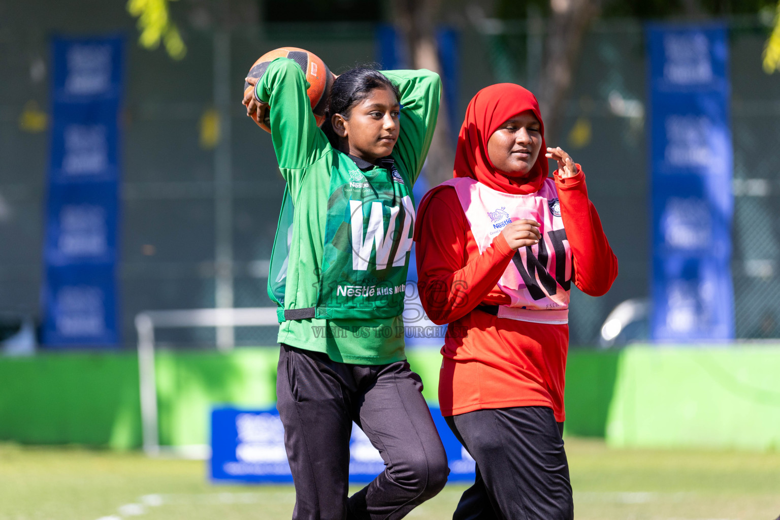 Day 3 of Nestle' Kids Netball Fiesta 2023 held in Henveyru Stadium, Male', Maldives on Saturday, 2nd December 2023. Photos by Nausham Waheed / Images.mv