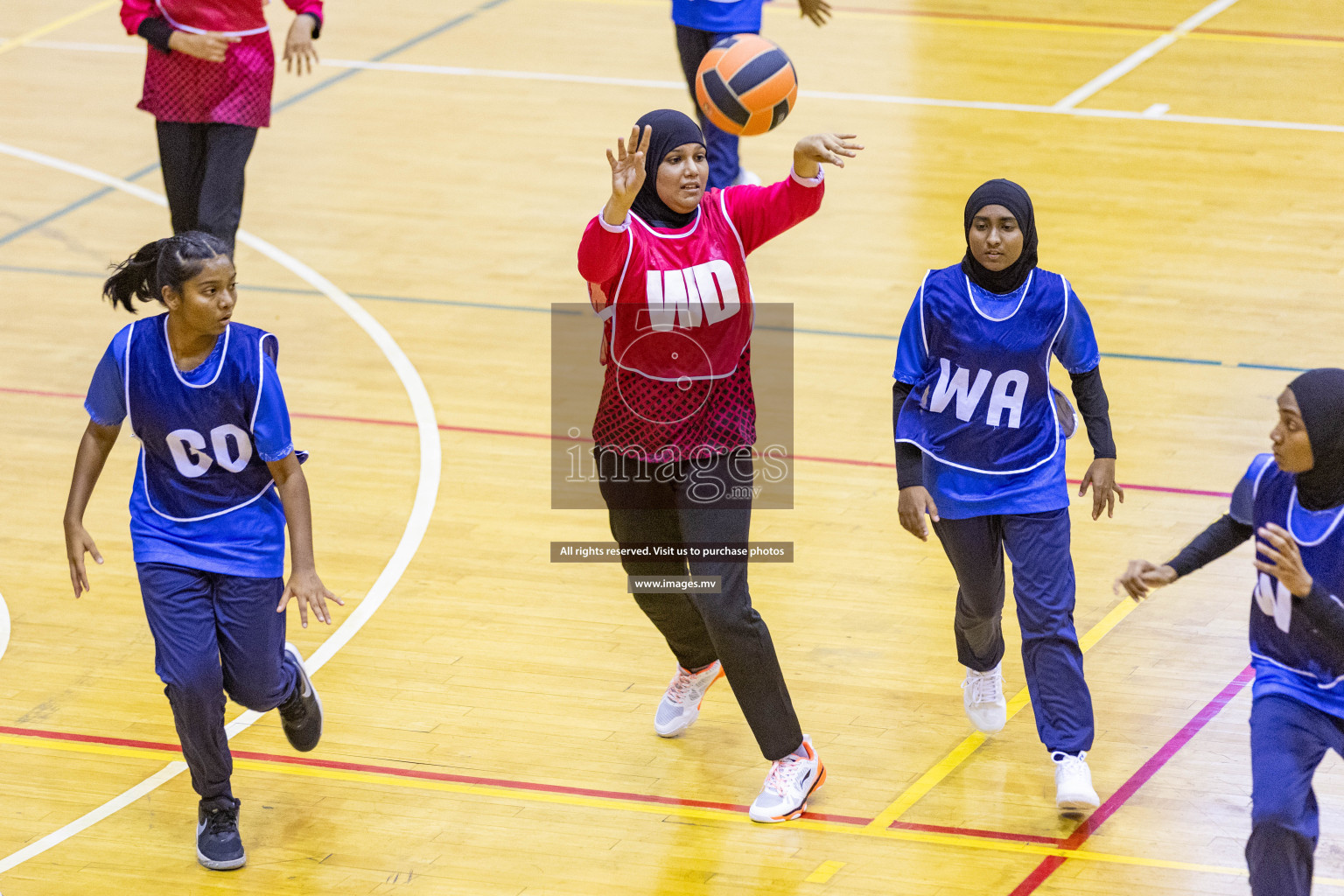 Day6 of 24th Interschool Netball Tournament 2023 was held in Social Center, Male', Maldives on 1st November 2023. Photos: Nausham Waheed / images.mv