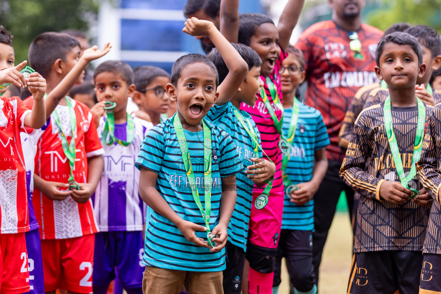 Day 3 of MILO SVAM Juniors 2025 (U-8) was held at Henveiru Stadium in Male', Maldives on Saturday, 28th June 2025. 
Photos: Hassan Simah / images.mv