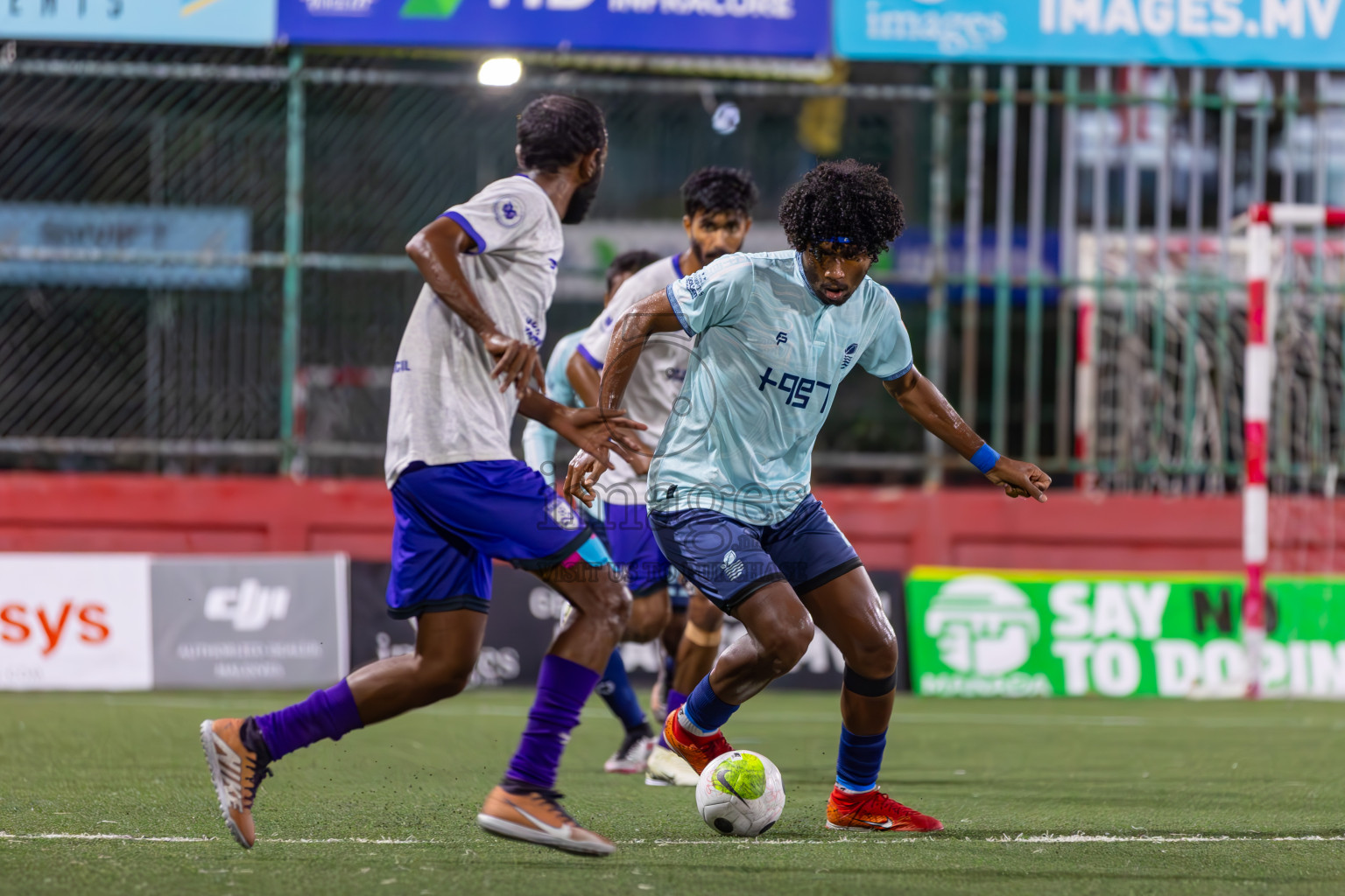 F Bilehdhoo vs AA Mathiveri in Round of 16 on Day 40 of Golden Futsal Challenge 2024 which was held on Tuesday, 27th February 2024, in Hulhumale', Maldives Photos: Ismail Thoriq / images.mv