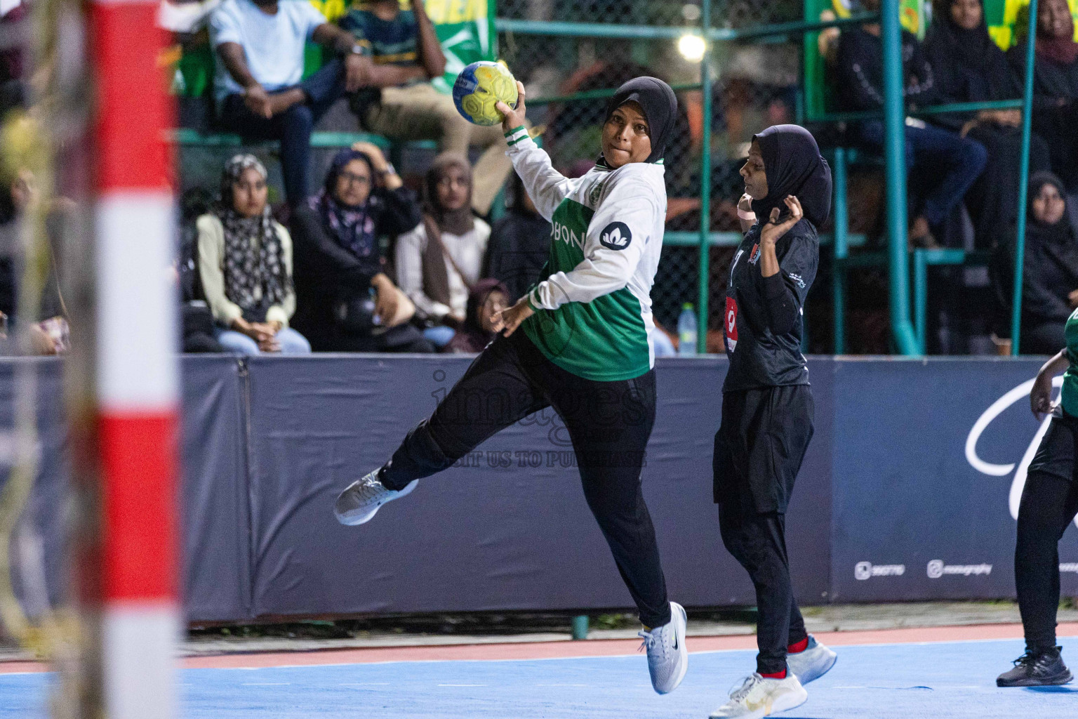 Day 18 of 10th National Handball Tournament 2023, held in Handball ground, Male', Maldives on Sunday, 17th December 2023 Photos: Nausham Waheed/ Images.mv