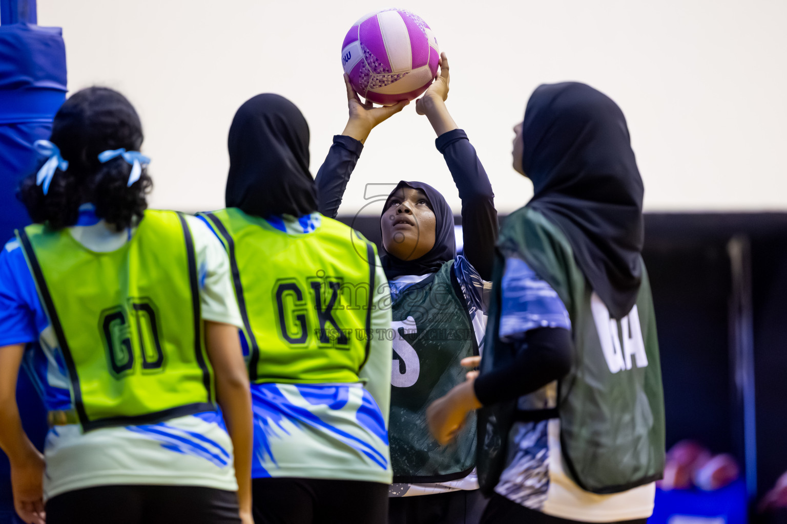 SC Skylark vs United Unity SC in Day 4 of 24th Milo Netball Association Championship held in Social Center at Male', Maldives on Thursday, 4th September 2025. Photos: Nausham Waheed / images.mv