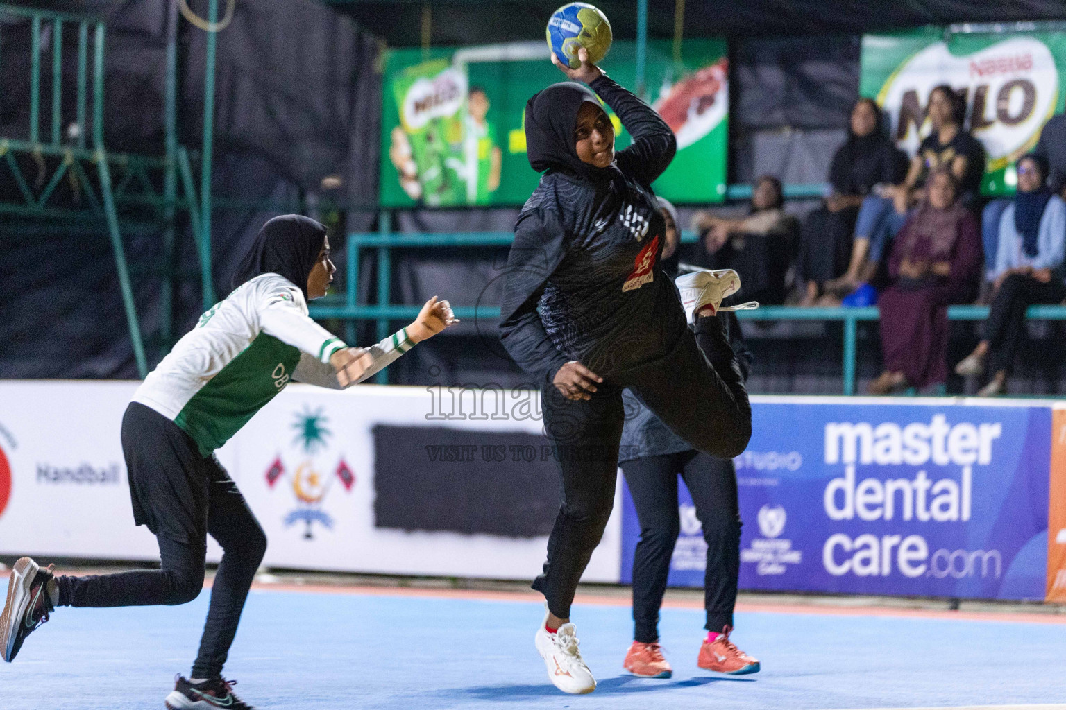 Day 18 of 10th National Handball Tournament 2023, held in Handball ground, Male', Maldives on Sunday, 17th December 2023 Photos: Nausham Waheed/ Images.mv