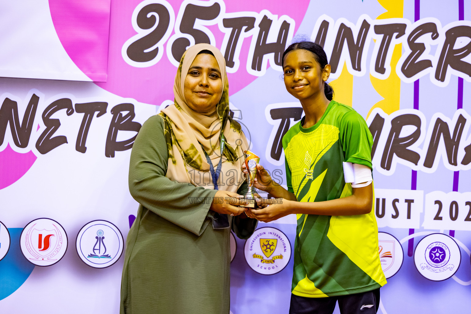 Day 7 of 25th Inter-School Netball Tournament was held in Social Center at Male', Maldives on Saturday, 17th August 2024. Photos: Nausham Waheed / images.mv