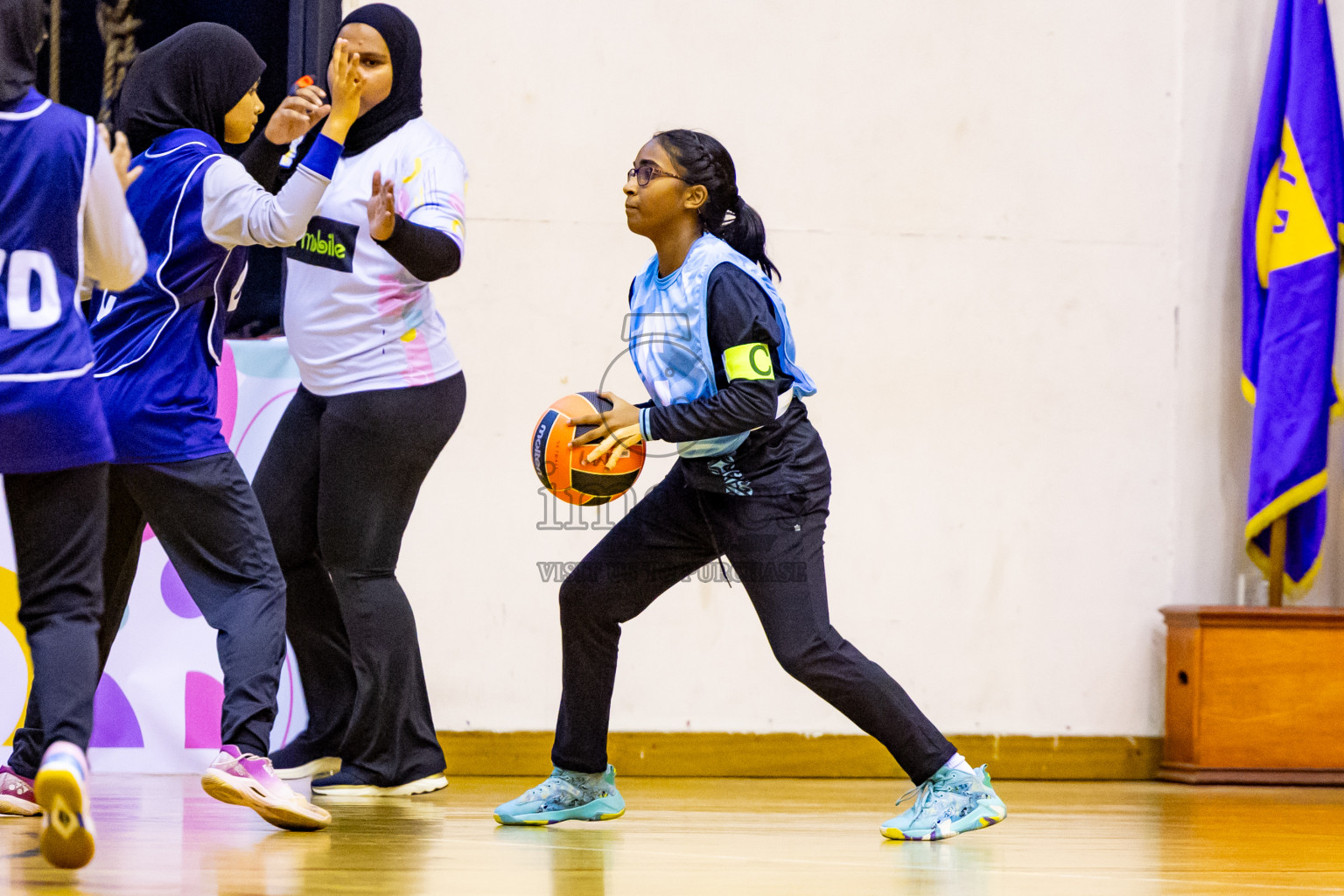 Day 6 of 25th Inter-School Netball Tournament was held in Social Center at Male', Maldives on Thursday, 15th August 2024. Photos: Nausham Waheed / images.mv