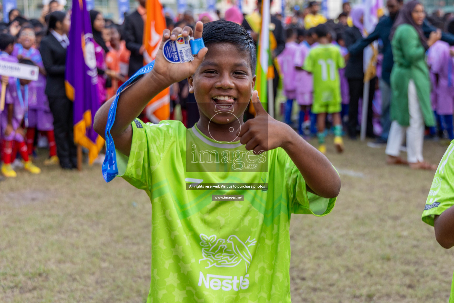 Day 4 of Nestle Kids Football Fiesta, held in Henveyru Football Stadium, Male', Maldives on Saturday, 14th October 2023
Photos: Ismail Thoriq / images.mv