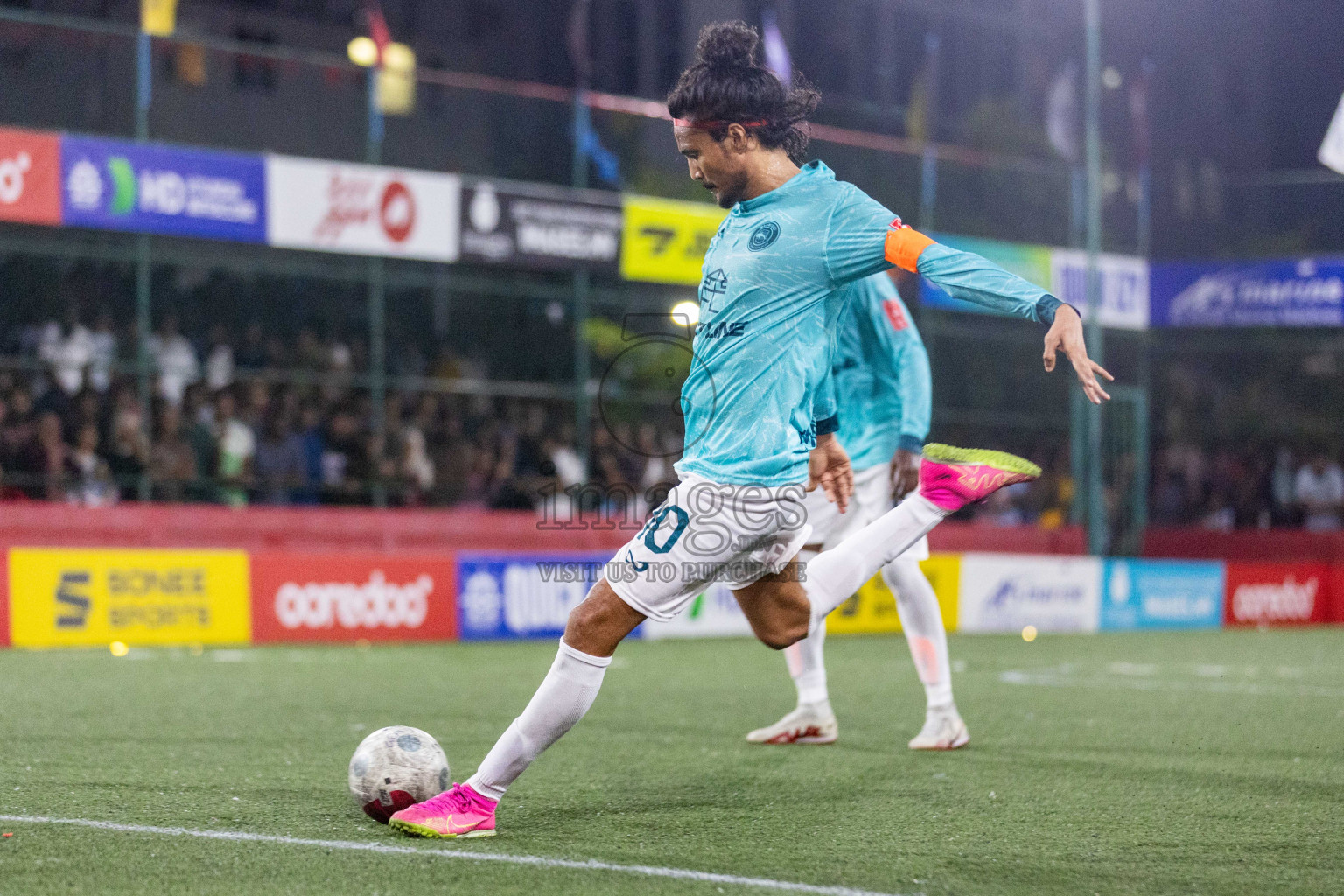 ADh Maamigili vs ADh Mahibadhoo in Day 21 of Golden Futsal Challenge 2024 was held on Sunday , 4th February 2024 in Hulhumale', Maldives Photos: Nausham Waheed / images.mv