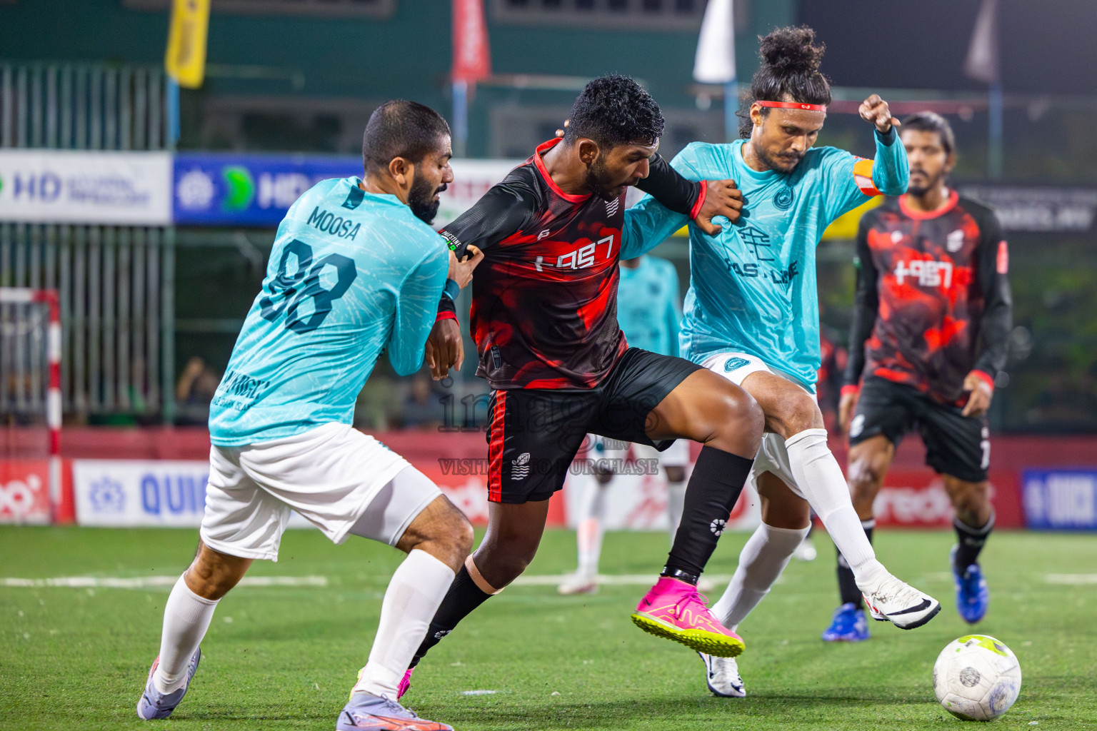 AA Mathiveri vs ADh Maamigili on Day 34 of Golden Futsal Challenge 2024 was held on Monday, 19th February 2024, in Hulhumale', Maldives
Photos: Mohamed Mahfooz Moosa / images.mv