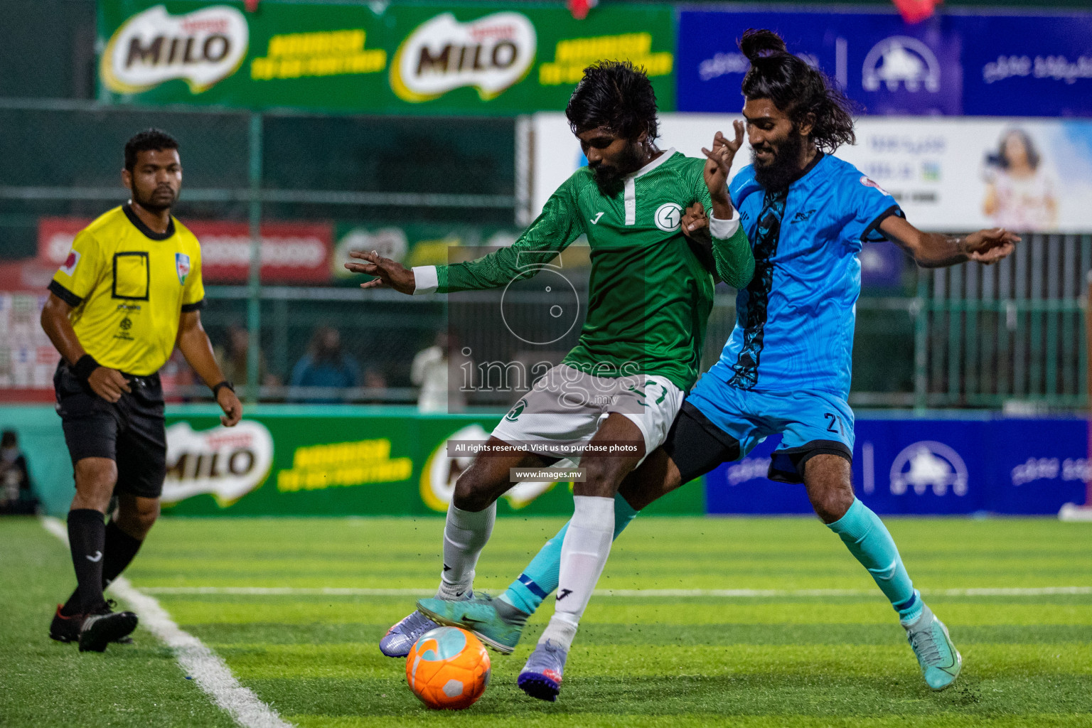 Team FSM vs Club HDC in the Quarter Finals of Club Maldives 2021 held at Hulhumale;, on 12th December 2021 Photos: Ismail Thoriq / images.mv