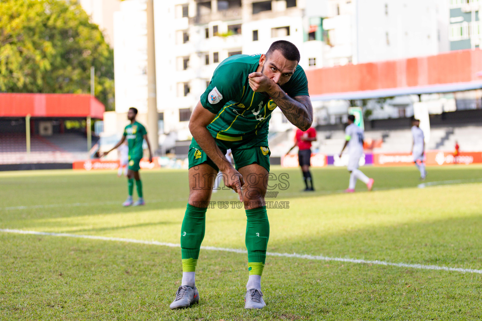 Maziya SRC vs Green Streets in Dhivehi Premier League 2025/26 held in National Football Stadium, Male', Maldives on Saturyday, 25 October 2025. 
Photos: Hassan Simah / Images.mv