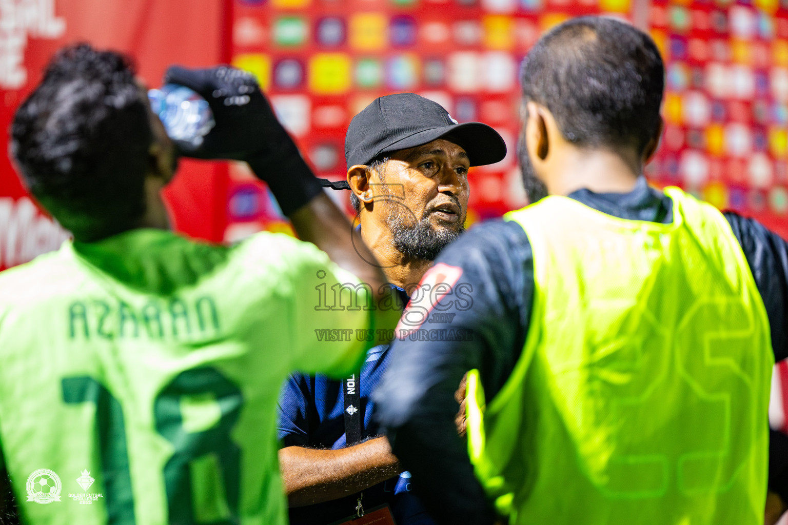 Dh Kudahuvadhoo vs Dh Bandidhoo in Day 21 of Golden Futsal Challenge 2025 was held on Saturday , 25th January 2025, in Hulhumale', Maldives. Photos: Nausham Waheed / images.mv