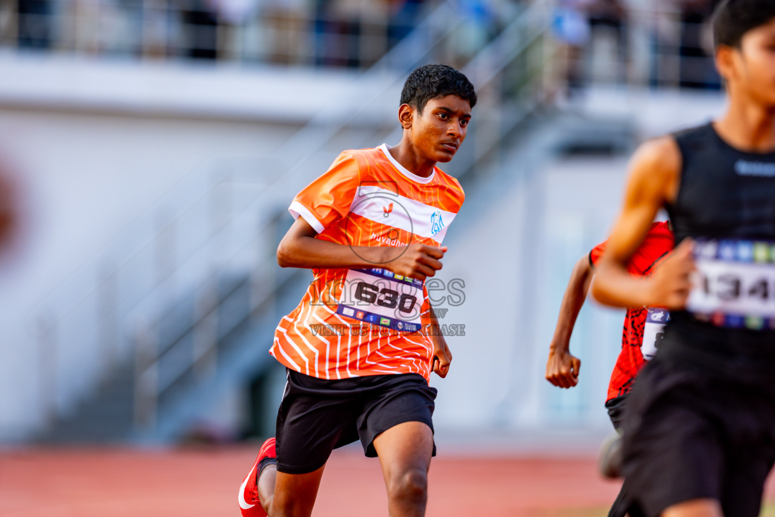 Day 5 of MWSC Interschool Athletics Championships 2024 held in Hulhumale Running Track, Hulhumale, Maldives on Wednesday, 13th November 2024. Photos by: Nausham Waheed / Images.mv