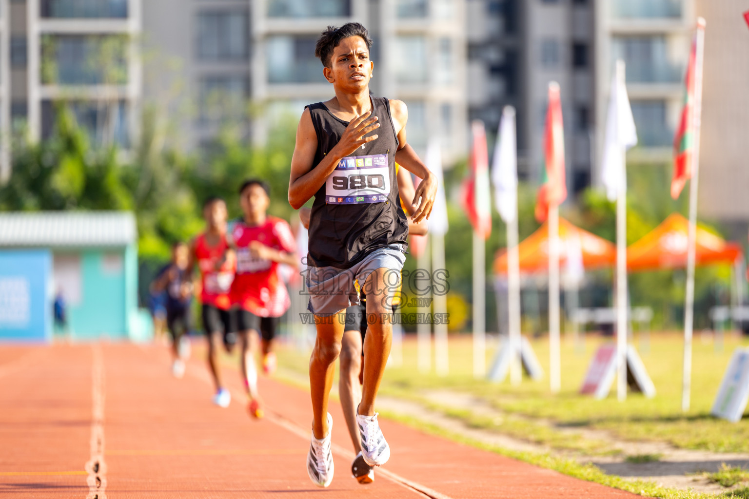 Day 4 of MWSC Interschool Athletics Championships 2024 held in Hulhumale Running Track, Hulhumale, Maldives on Tuesday, 12th November 2024. Photos by: Raaif Yoosuf / Images.mv