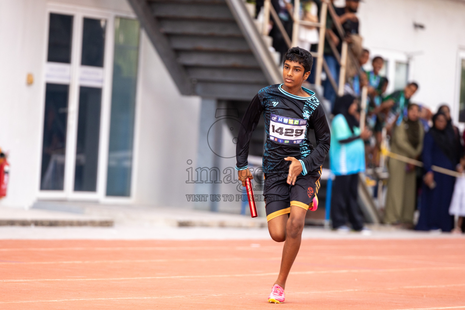 Day 6 of MWSC Interschool Athletics Championships 2024 held in Hulhumale Running Track, Hulhumale, Maldives on Thursday, 14th November 2024. Photos by: Ismail Thoriq / Images.mv