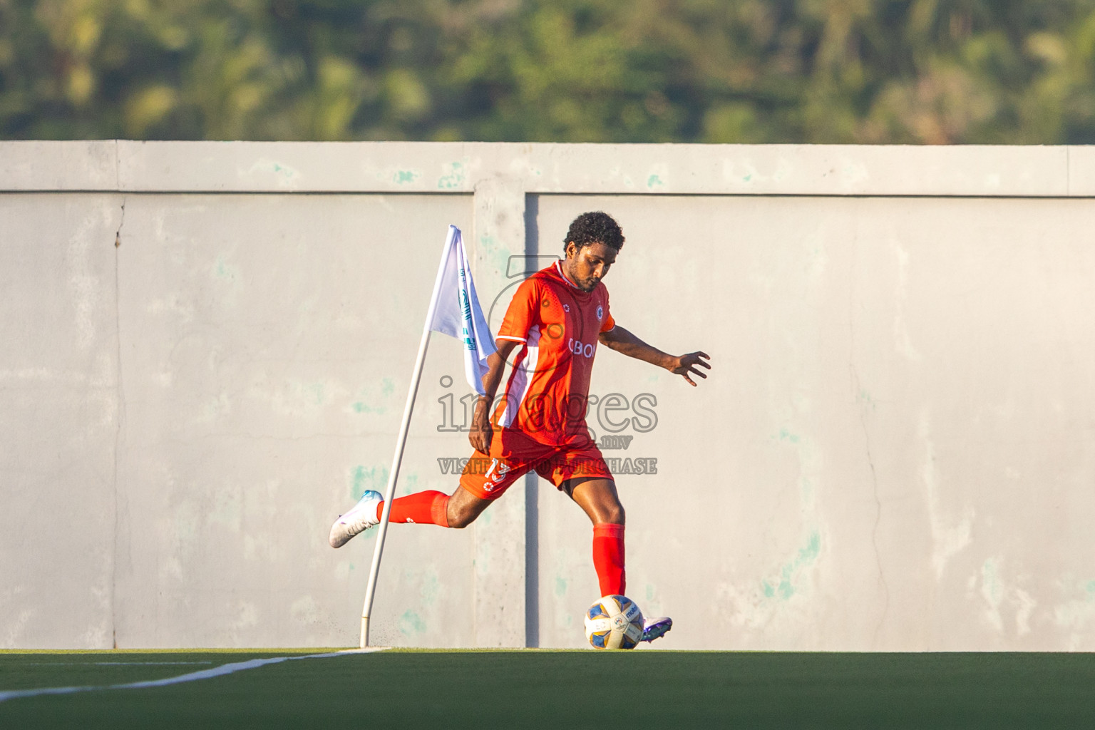 Huss Songun Football Team vs CC Sports Club in Day 2 of Eydhafushi Cup 2025 held in Eydhafushi Football Stadium at B. Eydhafushi, Maldives on Saturday, 6th September 2025. Photos: Mohamed Mahfouz Moosa / images.mv