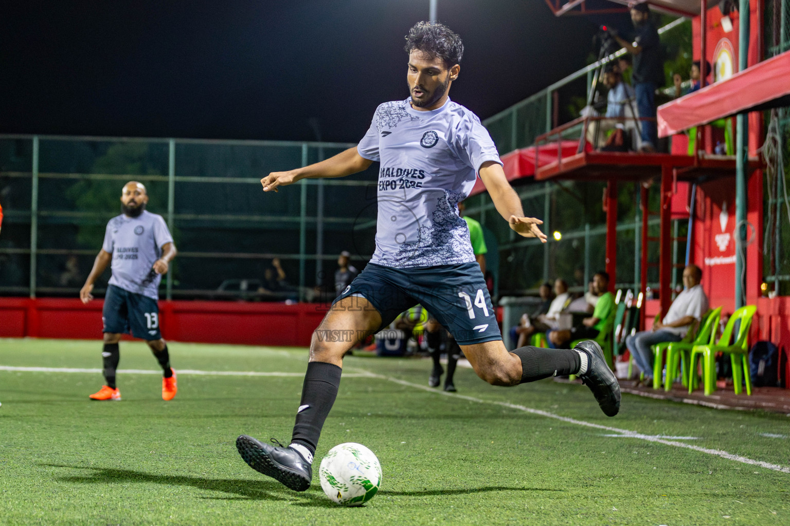 Roseware vs Trade Club in Day 11 of Office League 2025 was held on Saturday, 26th April 2025 in Hulhumale', Maldives. Photos: Mohamed Mahfooz Moosa / images.mv