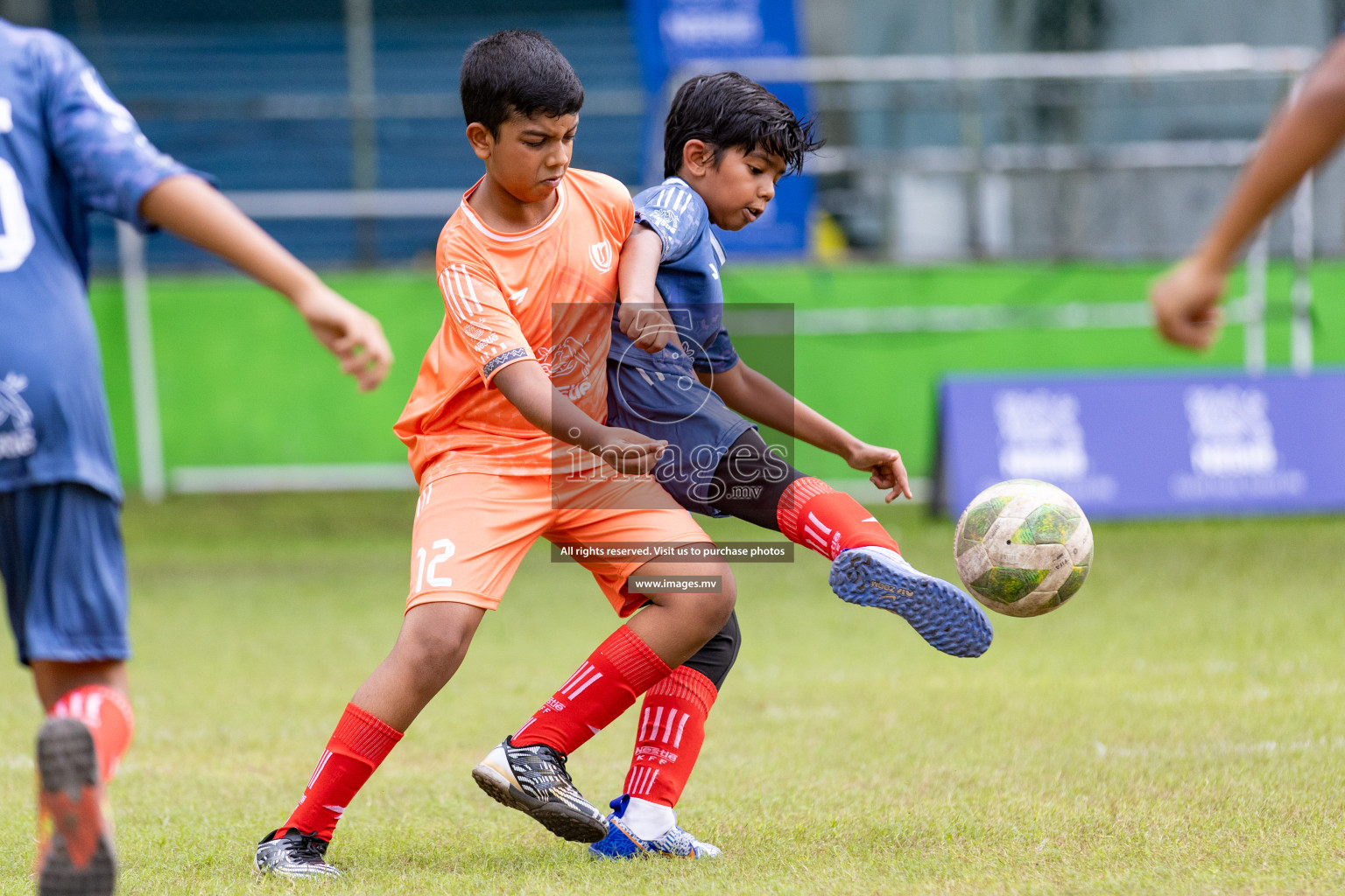 Day 1 of Milo kids football fiesta, held in Henveyru Football Stadium, Male', Maldives on Wednesday, 11th October 2023 Photos: Nausham Waheed/ Images.mv