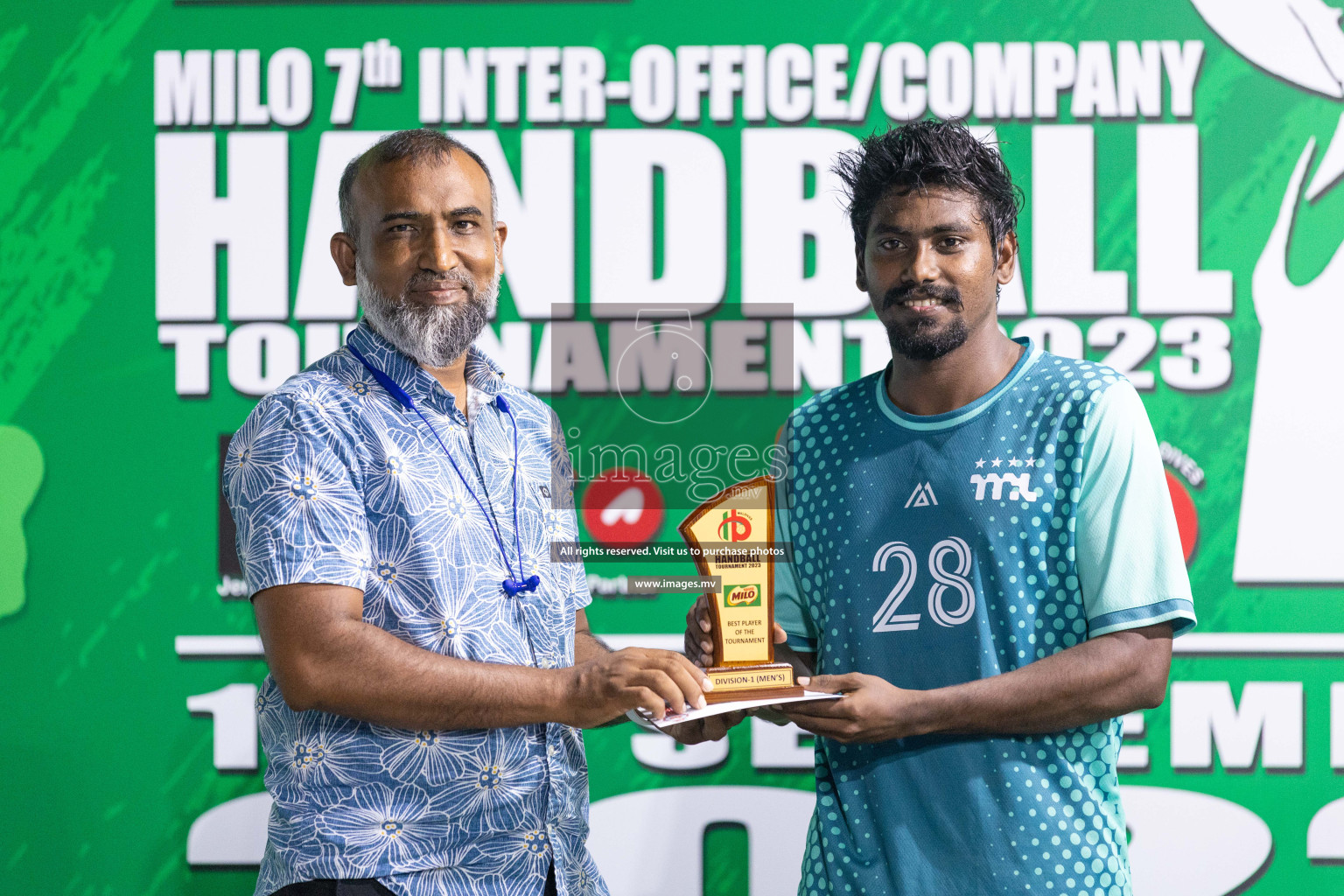 1st Division Final of 7th Inter-Office/Company Handball Tournament 2023, held in Handball ground, Male', Maldives on Monday, 24th October 2023 Photos: Nausham Waheed/ Images.mv