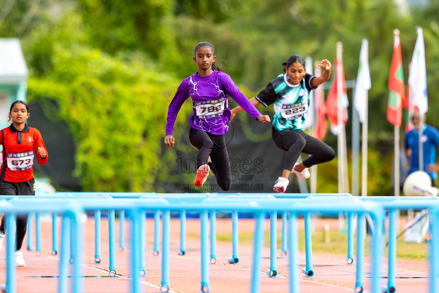 Day 2 of MWSC Interschool Athletics Championships 2024 held in Hulhumale Running Track, Hulhumale, Maldives on Sunday, 10th November 2024.
Photos by: Ismail Thoriq / Images.mv