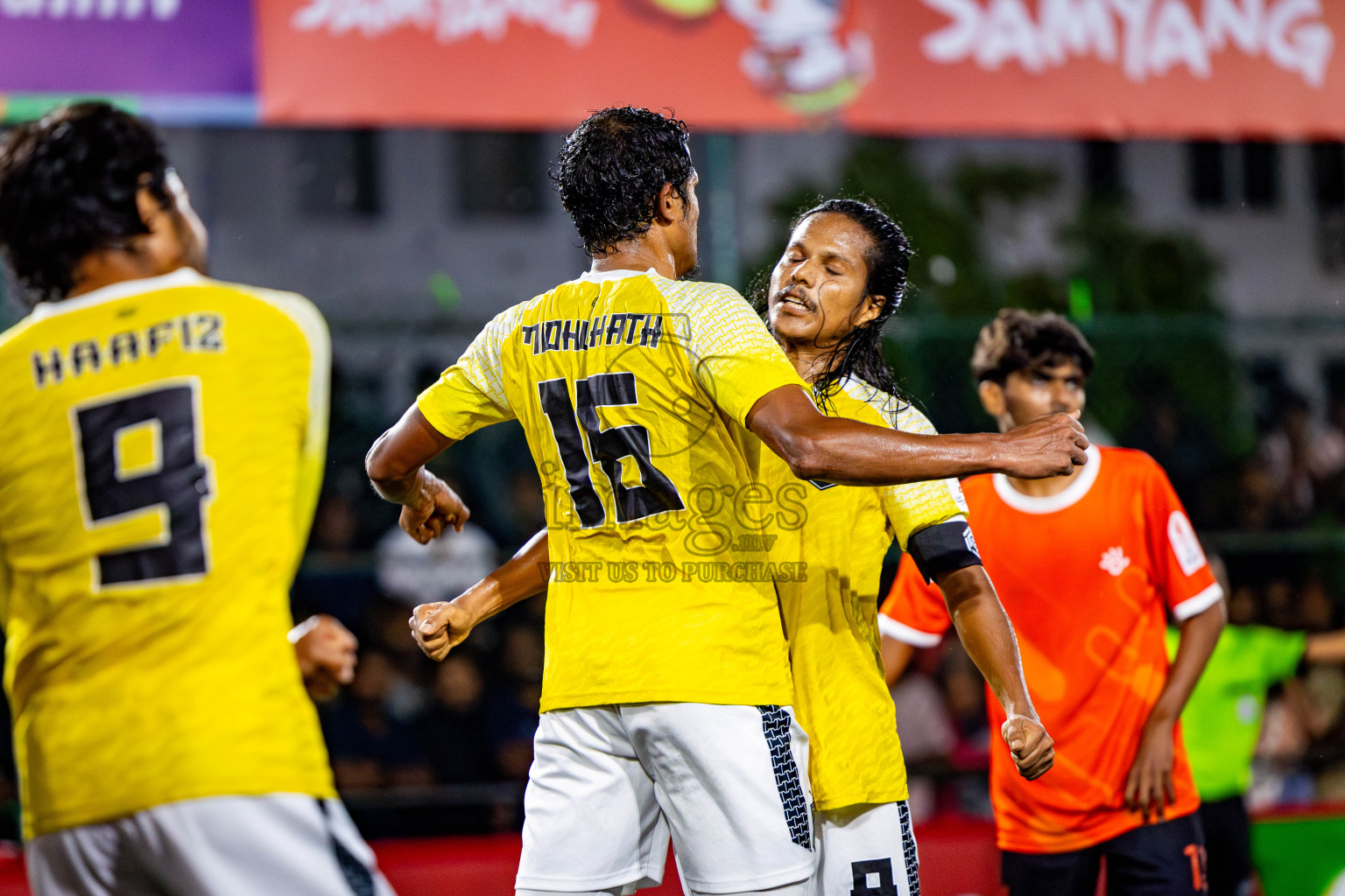 Dhiraagu vs RRC in Quarter Finals of Club Maldives Cup 2024 held in Rehendi Futsal Ground, Hulhumale', Maldives on Friday, 11th October 2024. Photos: Nausham Waheed / images.mv