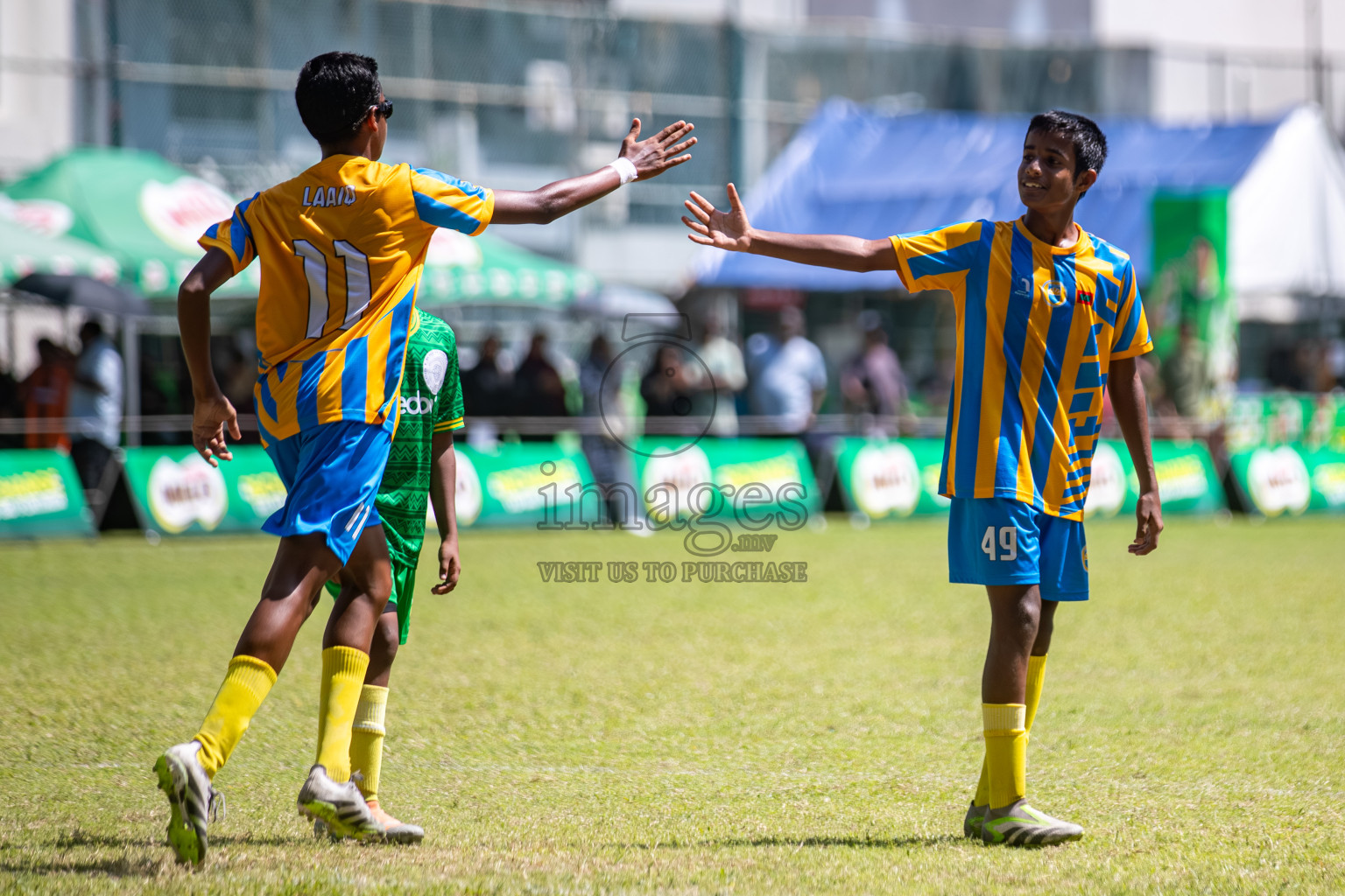 Day 3 of MILO Academy Championship 2025 (U14) was held on Saturday, 1st November 2025 at Henveiru Football Grounds, Male', Maldives . 

Photos: Hassan Simah / images.mv