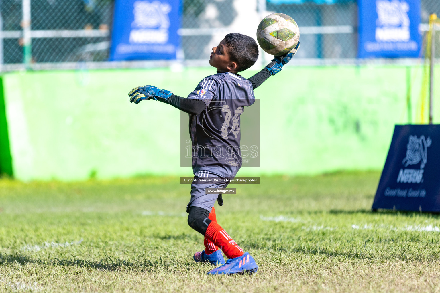 Day 3 of Nestle Kids Football Fiesta, held in Henveyru Football Stadium, Male', Maldives on Friday, 13th October 2023 Photos: Nausham Waheed/ images.mv