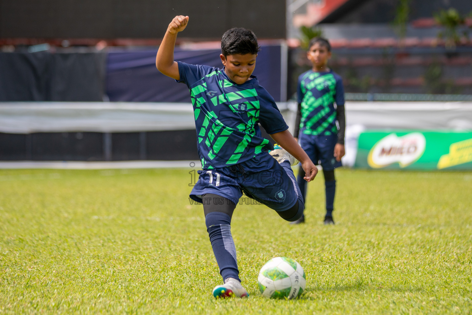 Day 2 of Under 10 MILO Academy Championship 2024 was held at National Stadium in Male', Maldives on Friday, 27th April 2024. Photos: Mohamed Mahfooz Moosa / images.mv