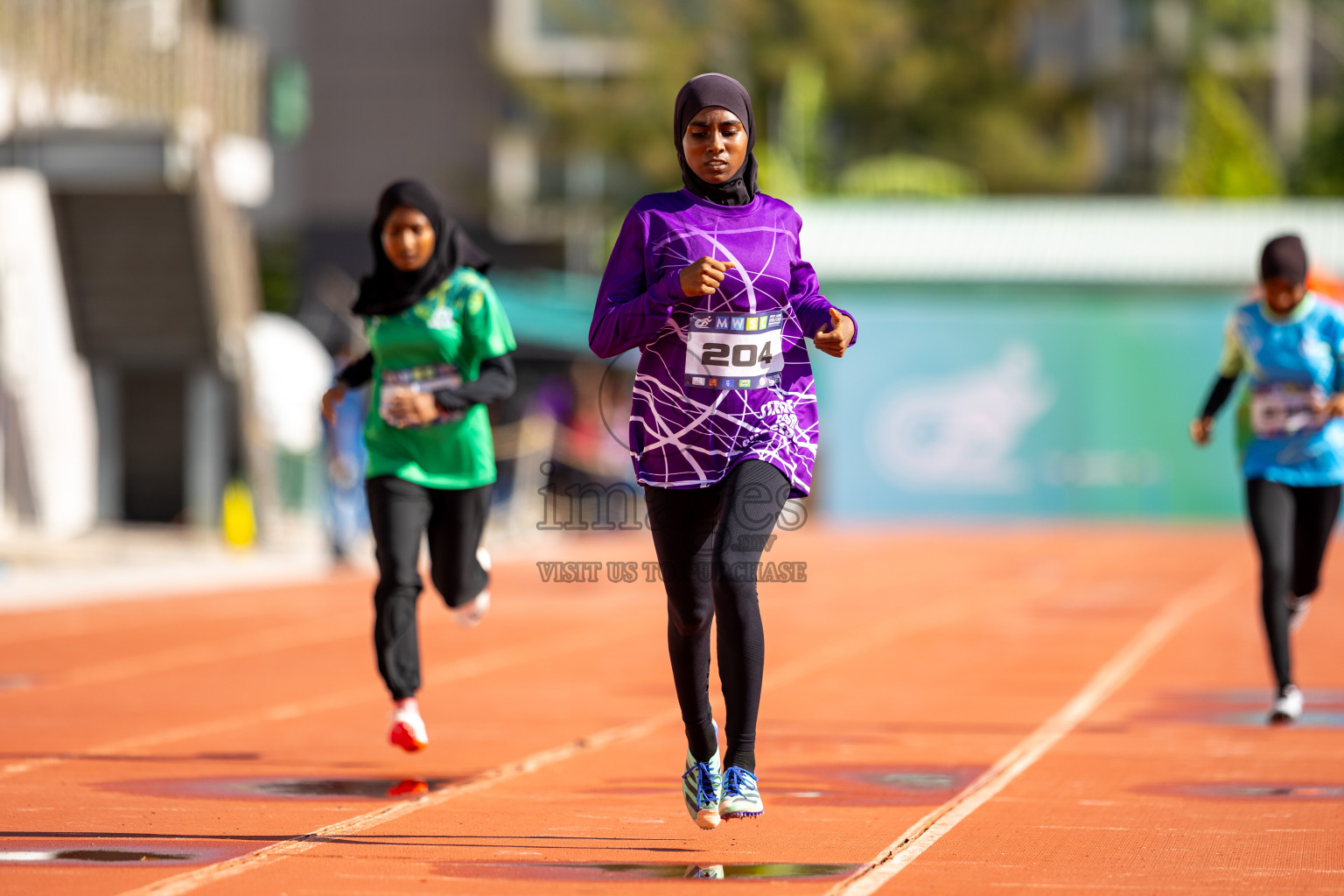 Day 2 of MWSC Interschool Athletics Championships 2024 held in Hulhumale Running Track, Hulhumale, Maldives on Sunday, 10th November 2024.
Photos by: Ismail Thoriq / Images.mv