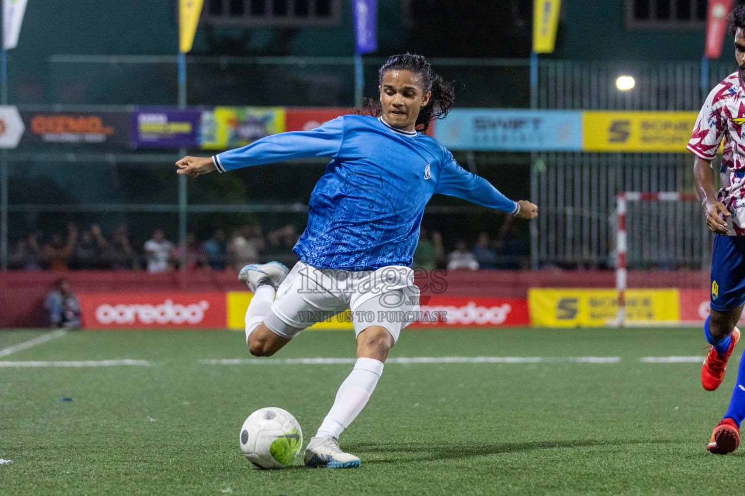 GA Nillandhoo vs GA Gemanafushi in Day 9 of Golden Futsal Challenge 2024 was held on Tuesday, 23rd January 2024, in Hulhumale', Maldives Photos: Nausham Waheed / images.mv