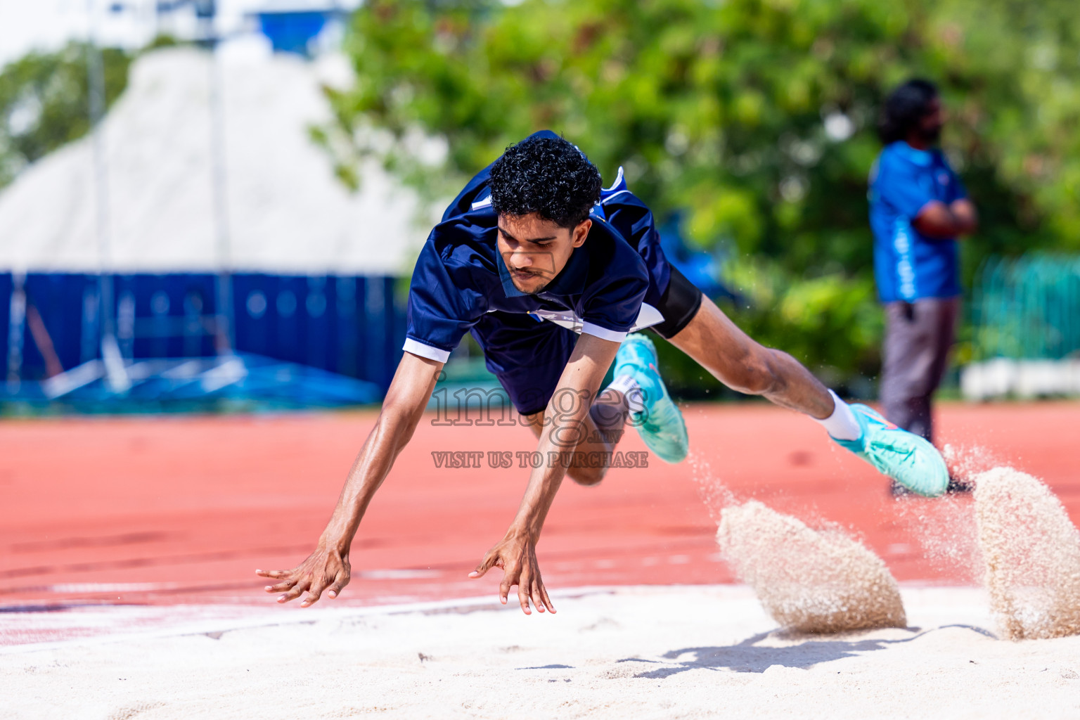 Day 3 of MWSC Interschool Athletics Championships 2024 held in Hulhumale Running Track, Hulhumale, Maldives on Monday, 11th November 2024. Photos by:  Nausham Waheed / Images.mv