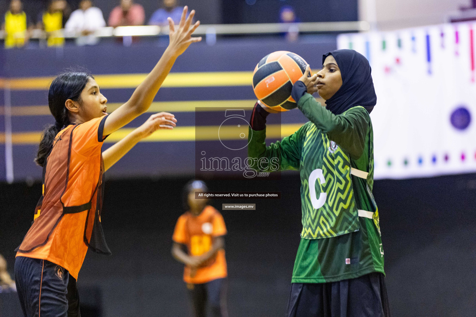 Day3 of 24th Interschool Netball Tournament 2023 was held in Social Center, Male', Maldives on 29th October 2023. Photos: Nausham Waheed, Mohamed Mahfooz Moosa / images.mv