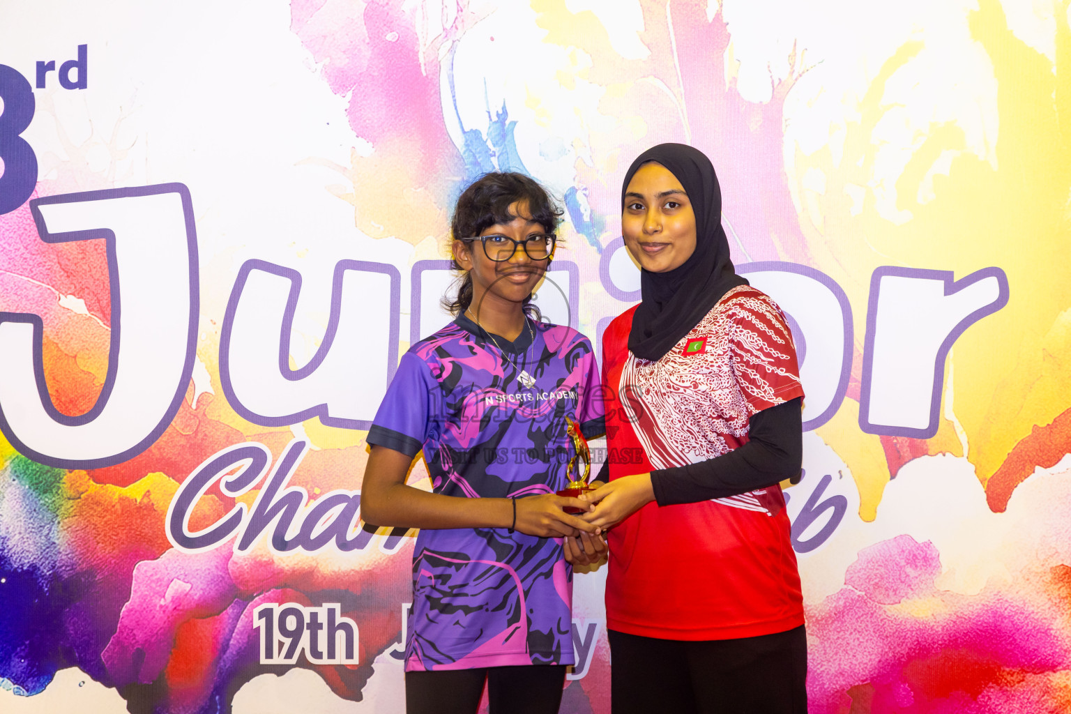 Closing ceremony of 3rd Netball Junior Championship, held at Social Center on Saturday, 25th January 2025 . Photos: Nausham Waheed / images.mv