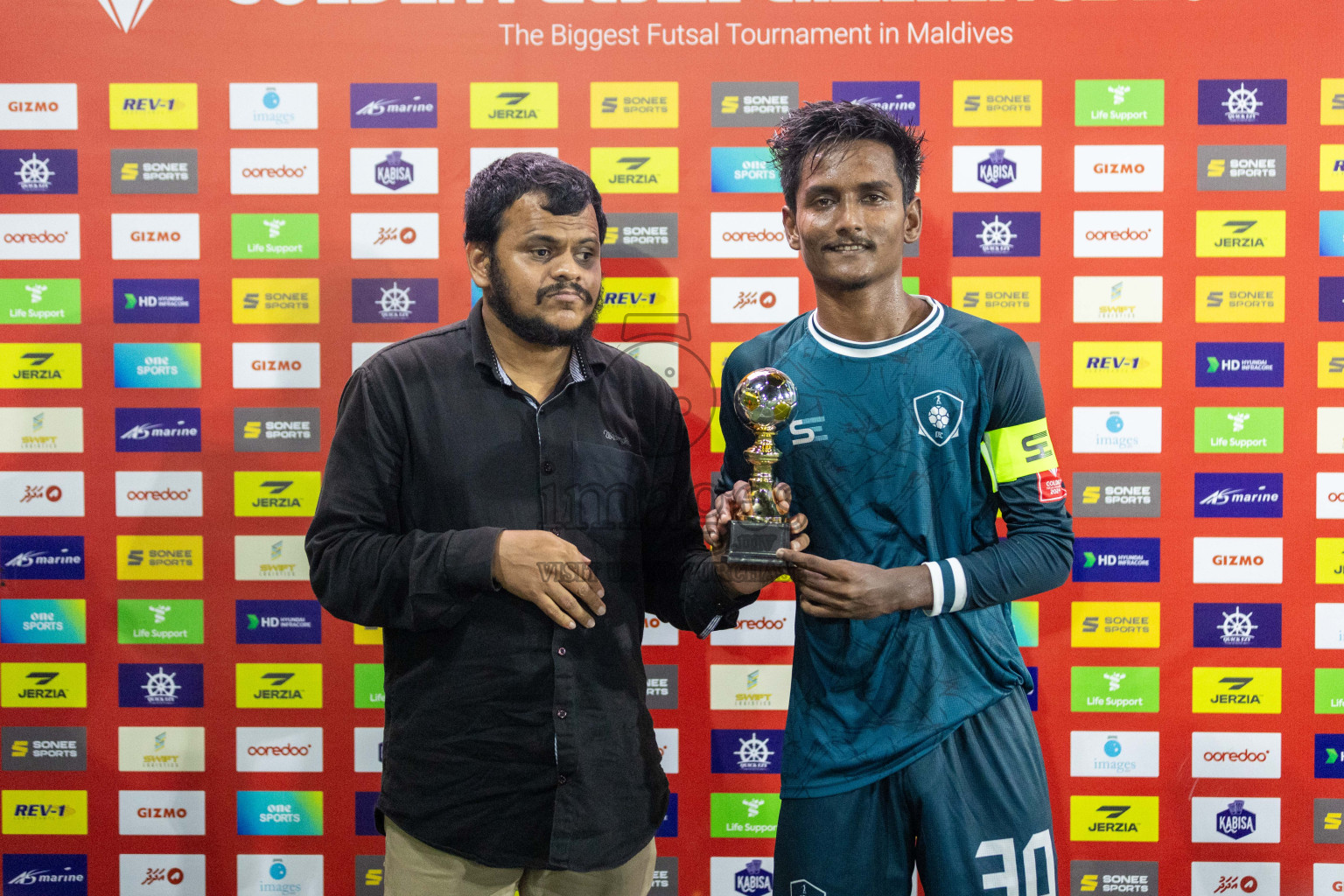 R Dhuvaafaru vs R Meedhoo in Day 8 of Golden Futsal Challenge 2024 was held on Monday, 22nd January 2024, in Hulhumale', Maldives Photos: Nausham Waheed / images.mv