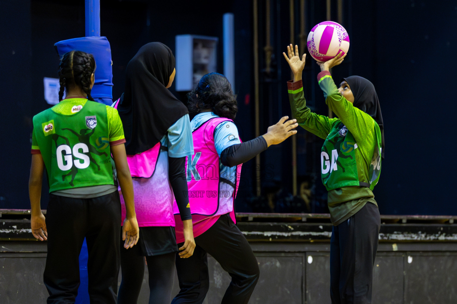 Young netter A vd Fionti sports academy in Day 3 of 3rd Netball Junior Championship, held at Social Center on Wednesday 22nd January 2025 . Photos: Shuu Abdul Sattar / images.mv