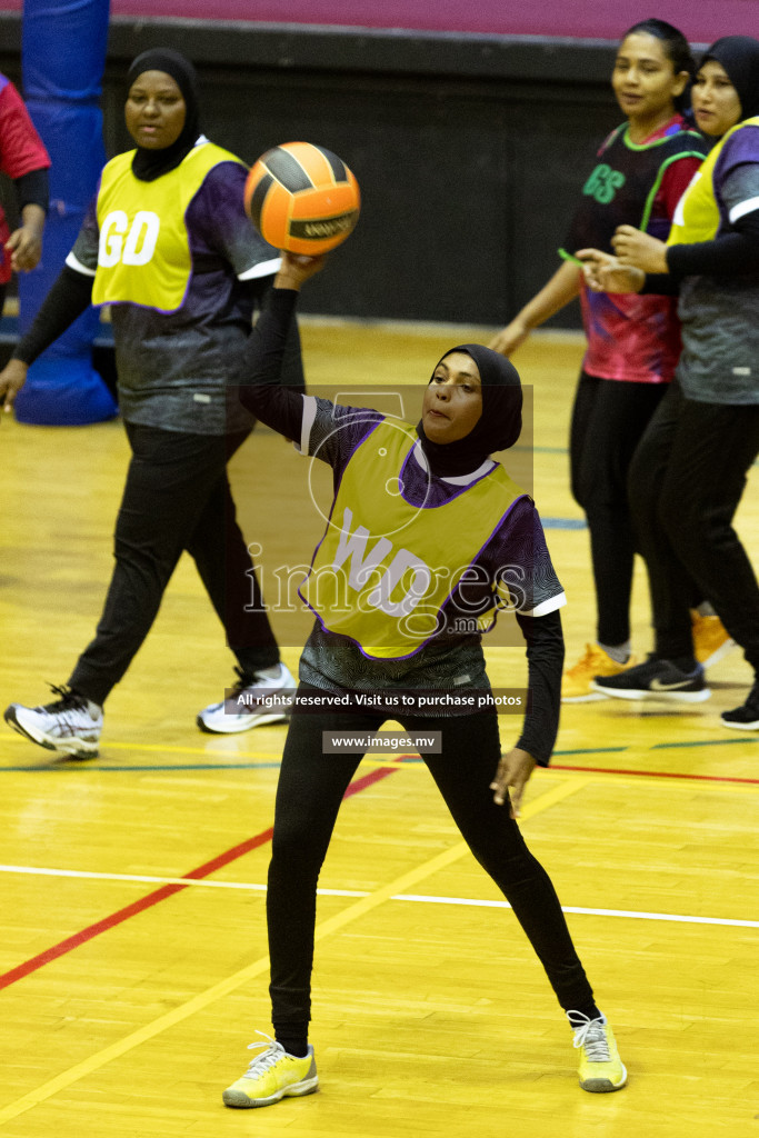 Sports Club Skylark vs United Unity Sports Club in the Milo National Netball Tournament 2022 on 19 July 2022, held in Social Center, Male', Maldives. Photographer: Shuu / Images.mv