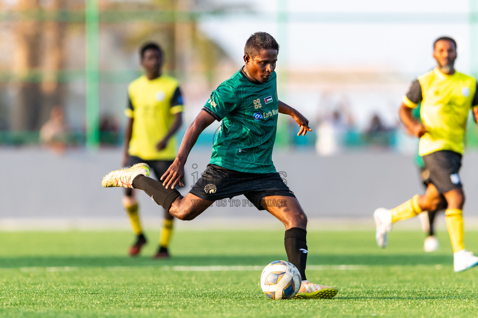 Baburu SC vs Kanmathi Juniors from Semi Final of Manadhoo Council Cup 2024 in N Manadhoo Maldives on Sunday, 25th February 2023. Photos: Nausham Waheed / images.mv