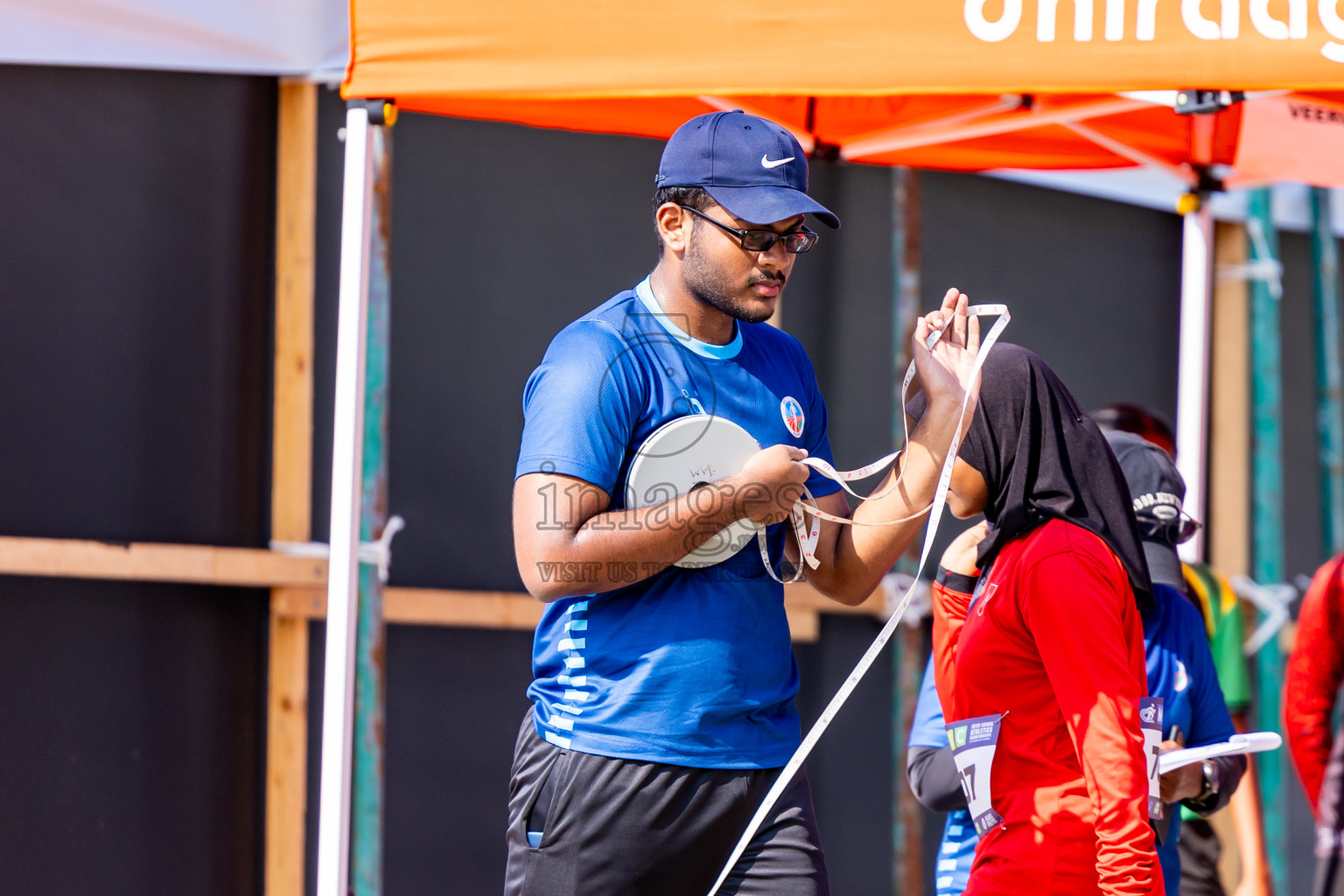 Day 3 of MWSC Interschool Athletics Championships 2024 held in Hulhumale Running Track, Hulhumale, Maldives on Monday, 11th November 2024. Photos by:  Nausham Waheed / Images.mv