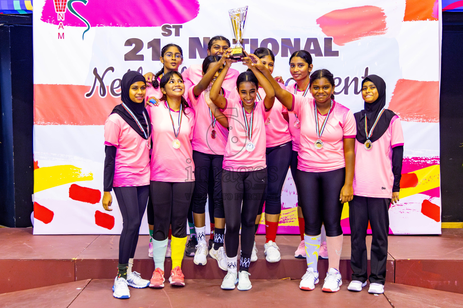 Sports Club Skylark vs Youth United Sports Club in Final of 21st National Netball Tournament was held in Social Canter at Male', Maldives on Monday, 13th May 2024. Photos: Nausham Waheed / images.mv