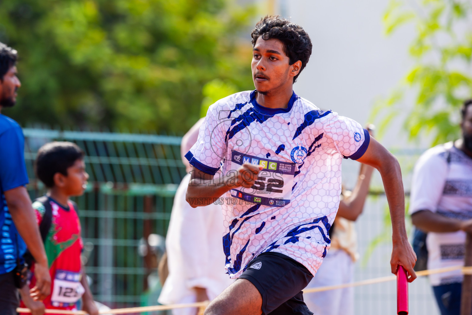 Day 6 of MWSC Interschool Athletics Championships 2024 held in Hulhumale Running Track, Hulhumale, Maldives on Thursday, 14th November 2024. Photos by: Nausham Waheed / Images.mv